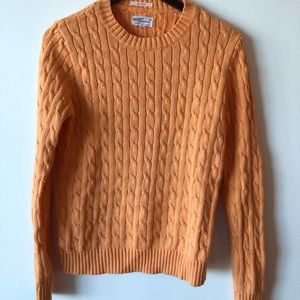 Orange Spring Cable Knit